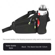 Laufwasserflasche Hydratationspack mit Flaschentasche, Wandern, Gehen, Hüfttasche, reflektierend, verstellbare Hüfttasche mit Flaschentasche, geeignet für Handy-Hüftgurt, Outdoor-Lauf-Hüftgurt