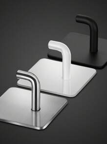 重型防水淋浴挂钩，用于悬挂丝瓜络、毛巾、衣服、浴室浴袍，可拆卸粘性墙壁、门钩，不锈钢黑色粘钩 4 件 - 黑色 - 查看 7