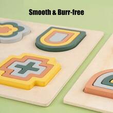 Un set de rompecabezas geométricos - Reconocimiento de formas y creatividad para inspirar alegría | Bloques de construcción de bordes redondeados con un diseño que estimula la imaginación, ideal para el aprendizaje y el juego de los niños | Imprescindible para Navidad y Halloween - Multicolor - Ver 6