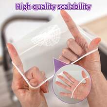 1 Set Kitchen Disposable Filter Net, Leftover Food Strainer, Sink Drain Basket, ABS Plastic Triangle Drain Rack, Hanging Storage Rack, Sink Drain Filter, Bathroom Drain Cover, Kitchen Sink Drain Filter - Multicolor - View 4