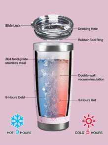 20oz Coffee Mug Tumbler For Office, 304 Stainless Steel Vacuum Insulated Tumbler With Lid, Water Bottle, Perfect For Hot And Cold Drinks, Ideal For Travel And Outdoor Use, Birthday Gifts For Women, Mom, Best Friend, Bride, Bridesmaid Gift, White Tea Cup, Mother'S Day, Valentine'S Day, New Year'S Gift (Pink Bow) - Pink - View 6