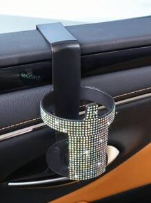Rhinestone Car Cup Holder, Universal Plastic Beverage Can And Cup Holder, Fits Sedan, Truck And Van Windows - Sparkling Diamond Drink Holder - Multicolor - View 3