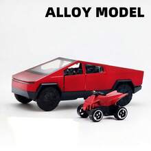 1：36 Cybertruck 皮卡模型玩具，收藏卡车仿真锌合金回力模型车，压铸车辆皮卡装饰礼物 - 彩色 - 查看 16