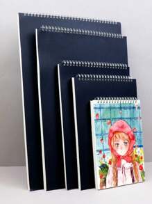 Coil Books Sketchbooks, Top Spiral Bound Sketching Boards, Acid Free Art Sketchbooks Art Sketching Drawing Writing Papers For Beginner Artists As Festival Gifts, For Schools, Studio, Art Supplies For Writing And Drawing,Back To School,School Supplies