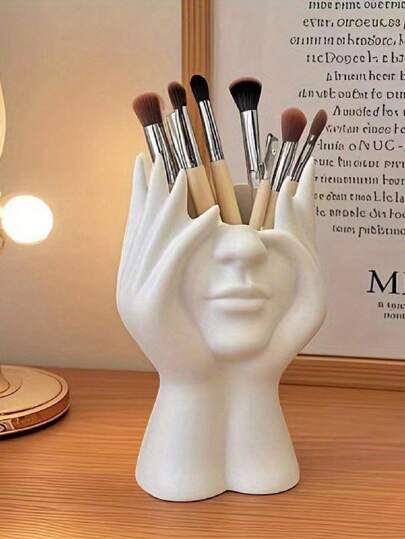 1/2/3pcs Creative Human Body Art Modeling Office Supplies, Desktop Multi-Functional Storage Pen Holder, Cosmetic Brush Holder Decoration. Suitable For Use In The School Season The Perfect Gift For Friends, Colleagues And Family,For School Supplies,Back To School