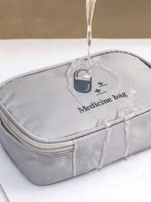 Portable Medicine Storage Bag, Waterproof Large Capacity Travel Essential, Suitable For Home, Car, Outdoor, Camping, Hiking, Can Be Used As Storage Bag, Cosmetic Bag, Travel Organizer, Large Capacity Cosmetic Box, Multi-Purpose - Multicolor - View 5