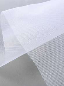 1pc White Polyester Mesh Fabric, Outdoor Tent Mosquito Net Fabric, Door Curtain Screening, Filter Cloth, Bag Accessory Material - White - View 5