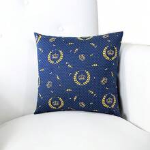 Printed Decorative Pillow With Full Zipper, Super Washable - 金色貴族 - 查看 1