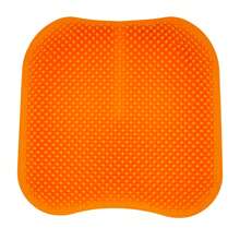 Silicone Seat Cushion, Cooling Seat Cushion (Super Large & Thick), Breathable Honeycomb Design Absorbs Pressure Points Seat Cushion, Gel Cushion For Office Chair, Home Car Seat Cushion For Wheelchair - 橘色 - 查看 5