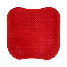 Silicone Seat Cushion, Cooling Seat Cushion (Super Large & Thick), Breathable Honeycomb Design Absorbs Pressure Points Seat Cushion, Gel Cushion For Office Chair, Home Car Seat Cushion For Wheelchair - 紅色 - 查看 5