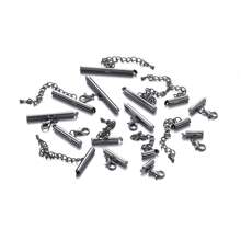 10Sets/Lot 10-40mm Lobster Clasps Hooks Extending Chain Bracelet End Connectors Slider Clasp For DIY Jewelry Making Accessories