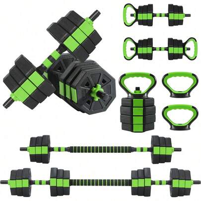 3-In-1 Octagonal Adjustable Dumbbell Set, 66 Lbs Free Weights Dumbbells With Anti-Slip Handle For Men & Women, Versatile Dumbbells Set Of 2 With Connector, Perfect For Home Gym