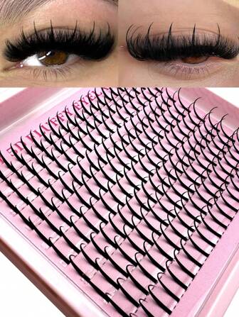 全新尖刺睫毛延长睫毛簇漫画簇睫毛 12-18 毫米延长动漫睫毛簇尖刺睫毛个体 D 卷曲仙女睫毛簇漫画个体睫毛睫毛簇，睫毛簇，个体睫毛，睫毛，假睫毛