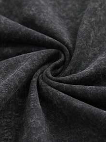 EWH Retro Washed T-Shirt Chainsaw Mania Cartoon T-Shirt Men Ha DG004 - 黑色 - 查看 7