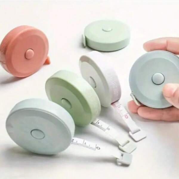 Mini Soft Ruler, Body Measuring Tape Retractable, Fabric Sewing Tailor Cloth Knitting Craft Weight Loss Measurement, Double-Sided