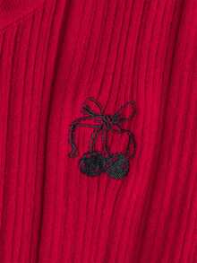 Áo len cardigan dệt kim ôm vừa vặn màu đỏ dành cho nữ, áo len mỏng đa năng gợi cảm mùa thu/đông mới, thích hợp cho Giáng sinh, năm mới, đi làm và đi chơi - Đỏ - Xem 9