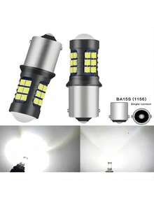 2 Focos Led Direccional Ba15s P21w 7506 1141 1156 - Blanco - Ver 1