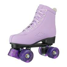 Gets Unisex Double-Row Roller Skates, Adjustable Roller Skates-The Perfect Indoor And Outdoor Skates For Beginners And Enthusiasts, Comes With A Shoe Bag - Deep Purple Flash Wheel - View 7