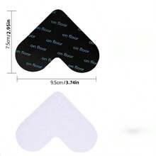 4pcs/8pcs/10pcs/12pcs/16pcs/20pcs/24pcs/30pcs Cross-Border Heart-Shaped Carpet Anti-Slip Floor Mat Grip Tape, Rug Gripper