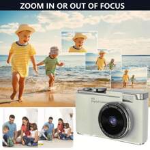 Kids Camera, Rechargeable Kids Camera Digital Camera, For 6-12 Years Old Girls Birthday Christmas Kids Toys Gifts Selfie Children Camera, 1080P HD Screen
