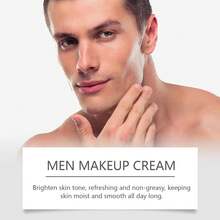 EELHOE Men's No-Makeup Cream Long Lasting Hydrating Oil-Control Concealer Nourishing Improve Rough Dry Skin Moisturizing Brightening Tightening Rejuvenate Face Care Cream - 黑色 - 查看 4