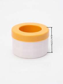 1pc Silicone Ice Cube Mould, Cylinder 3D Ice Cube Maker,Simple Bucket Design Ice Cube Maker Tray With Lid For Kitchen Seafood Sashimi, Back To School Supplies