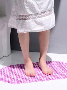 Durable PVC Shower Stall Mat - Wave Pattern Non-Slip Bathtub Foot Mat With Suction Cups, Quick Draining, For Inside Shower, Tub Interior, Provides Secure Grip, Bathroom Mildew Resistant Floor Pad,Bathroom Accessories, Household Essentials, Back To School Supplies, Christmas Gifts - Multicolor - View 11