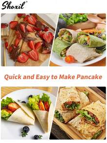 4pcs Pancake/Crepe Making Tool Set - Includes Batter Spreader, Silicone Oil Brush, Metal Scraper And Dough Cutter, Ideal For Making Breakfast Crepes, Pancakes And Waffles, Easy To Clean Kitchen Utensils - Pancake Set - View 6