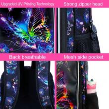 3pcs/Set Butterfly Pattern Girls Backpack, Includes Backpack, Lunch Box, Suitable For Elementary School, Kindergarten And Preschool - Backpack - View 6