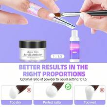 Acrylic Nail Kit For Beginners With Everything Acrylic Powder Set Starter Kit With False Nail Tips Nail Art Tools - SeasonsColor-D1 - View 2