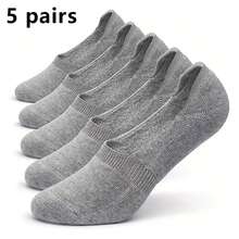 5-Pack Men's Boat Socks Lightweight Breathable Casual Socks