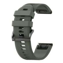22/20/26mm 快速安装表带兼容 Garmin Tactix 8 47/51mm/Descent G2/Mk3/Mk3i 43/51mm/Enduro 3/2/Fenix8 47/51/43mm/Fenix E/7/7x/7s/5S/5/5X Plus/6S/6/6XPro，适用于 Forerunner965/Quatix 7/7pro/Epix Pro 42MM 的柔软硅胶运动表带 - A - 查看 28