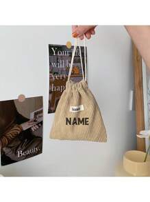 One-Piece Custom, Custom Name, Jewelry Storage Bag, Wallet, Compact MINI, Fashionable, Lightweight, Storage Of Debris, Dustproof, Protective Cover, Velvet, Tie-Pocket, Print, Niche, Unique, Individual,Chic Autumn,All-Purpose,Large Capacity,Versatile,Multifunction,Colorful,Cute,Adorable,Contracted,Funny,Kawaii,Y2K,Minimalist,Commuting,Business Casual,Basics,Custom,Personalized,Unique,Customized,Ideal Gifts For Him,Ideal Gifts For Her,Her,Family,Friends,Girlfriend,For Anniversaries,For Birthdays,For Holiday/ Vacation,For Outdoors/Outings/Travel/Hiking/Stadium/Sports/Climbing,For Business/Commute/Work/Office,Customized Luggage & Travel Gear, Urban Chill