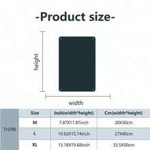 1pc Industrial Style Metal Blackboard, Rectangular Metal Inspirational Quote, For Motivation And Inspiration, Suitable For Home Office Decor, Office Decor Accessory, Motivational Quote Board, Metal Plate, Inspirational Wall Decor - Black - View 8