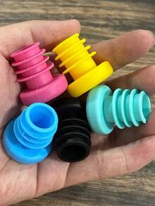 6/4个装 - 硅胶酒瓶塞 红酒瓶密封塞 油瓶塞 - 彩色 - 查看 10