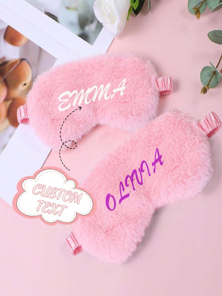 Personalized Sleep Mask Customized Eye Masks Custom Satin Eye Mask Bridesmaid Propossal Gift Custom Gift For Bridesmaid Bachelor Party Gifts Sleep Mask Pamper Party Bridesmaid Gifts - Multicolor - View 1