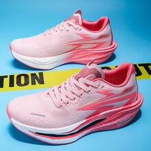 Limited Edition Snake Year Casual Running Shoes, Professional Shock-Absorbing Carbon Plate Competitive Sports Shoes For Men And Women - Hồng - Xem 3