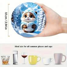 6pcs/Set Unique Wooden Coasters - Heat Resistant, Decorative Drink Mats For Coffee And Tea Cups - Perfect For Home, Cafe And Party Decor, 1 Set Of 6, 300 Sets Of 1800 Pcs