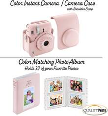 Fujifilm Instax Mini 12 Instant Camera + Quality Photo Value Bundle, Case, Decoration Stickers, Frames, Photo Album (Blossom Pink) - Blossom Pink - View 4