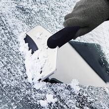 1 Stück Schwarzer Eisschaber Frostentferner Schneebürste Frontscheibe Auto Fenster Kratz-freier Eiskratzer Schaufel Reinigungswerkzeug Auto Winter Zubehör Für Auto, Lkw, Suv