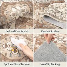 Pauwer Kitchen Mats For Floor 3 Piece Set Boho Non Slip Kitchen Rugs Washable Farmhouse Kitchen Floor Mats Thick Long Kitchen Throw Area Rug Carpet Runner For Hallway Laundry Bathroom - Caramen - Xem 3