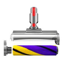 LED Soft Roller Cleaner Head Replacement Parts Compatible With V7 V8 V10 V11 V15 Vacuum Cleaners, Illuminating Hidden Dust And Debris And Ideal For Smooth Hard Floors - Multicolor - View 8