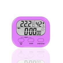 Timer With Temperature Display, Countdown Timer For Studying, Cooking, Kitchen Reminder, Time Management, Self-Discipline - Multicolor - View 12