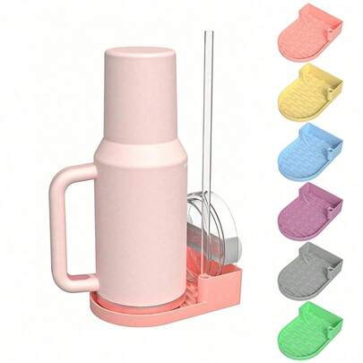 Water Bottle Drying Rack For 20-30-40oz Tumbler, Cup Silicone Drying Rack, Countertop Bottle Holder For Cups, Mugs, Glasses, Straw, Cup Lid