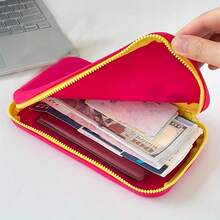 Large Square Silicone Cosmetic Bag, Beach Bag, Hand Bag, Wristlet Pouch, Travel Toiletry Organizer Bag, Makeup Brush & Phone Multi-Function Storage Bag Room Decors, Makeup Bag, Travel Essentials, Organizer, Storage, Makeup Organizer, Makeup Bag, Toiletry Bag, Desk Organiser, Cosmetic Bag, Makeup Bag Make Up Pouch, Make Up Bags, Makeup Bag, Bag, Make Up Pouch, Travel Essentials, Makeup Bag, Cosmetic Bag, Large Capacity, Large Makeup Bag,Gifts For Women,Christmas Gifts,Gift Ideas For Women - Multicolor - View 6