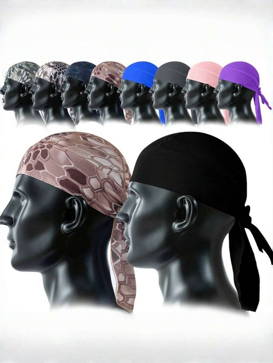 1 Pieza Diadema unisex para ciclismo, pañuelo tipo bandana, sombrero de pirata, sombrero deportivo de secado rápido para exteriores, adecuado para deportes al aire libre como senderismo, escalada, carrera, disfraz de pirata
