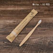 Bamboo Toothbrush - Ultra Soft Bristles Suitable For Sensitive Teeth & Gums, Wooden Handle For Deep Oral Cleaning At Home - Khaki - View 12