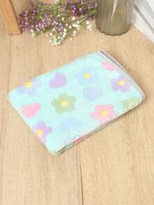 This Lightweight, Breathable, Washable, And Cozy Pet Blanket Is Made Of Polyester Fiber, Suitable For Small Cats And Dogs To Use In Autumn And Winter Seasons. - Baby Blue - View 8