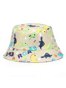 1pc Chapéu de balde infantil, estampa de desenho animado, chapéu de sol ao ar livre, unissex, adequado para uso diário ao ar livre, beira-mar, proteção solar, primavera/verão - 1PC - Ver 10