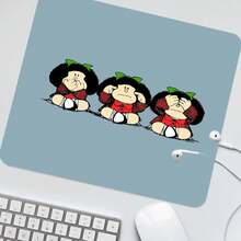 Cute Cartoon Mouse Pad - An Extended Desk Mat With A Non-Slip Rubber Base, Designed For Comfort With A Thick Material That Is Washable / An Ideal Choice For Holiday Gifts.,For School Supplies,Back To School - Blue - View 4